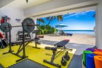 A workout space with a view You will love the glorious ocean breezes as you keep in line with your workout routine.